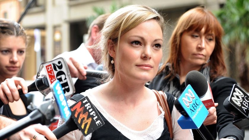 Publicist Kristy Fraser-Kirk, 27, is suing Mr McInnes and the retailer.