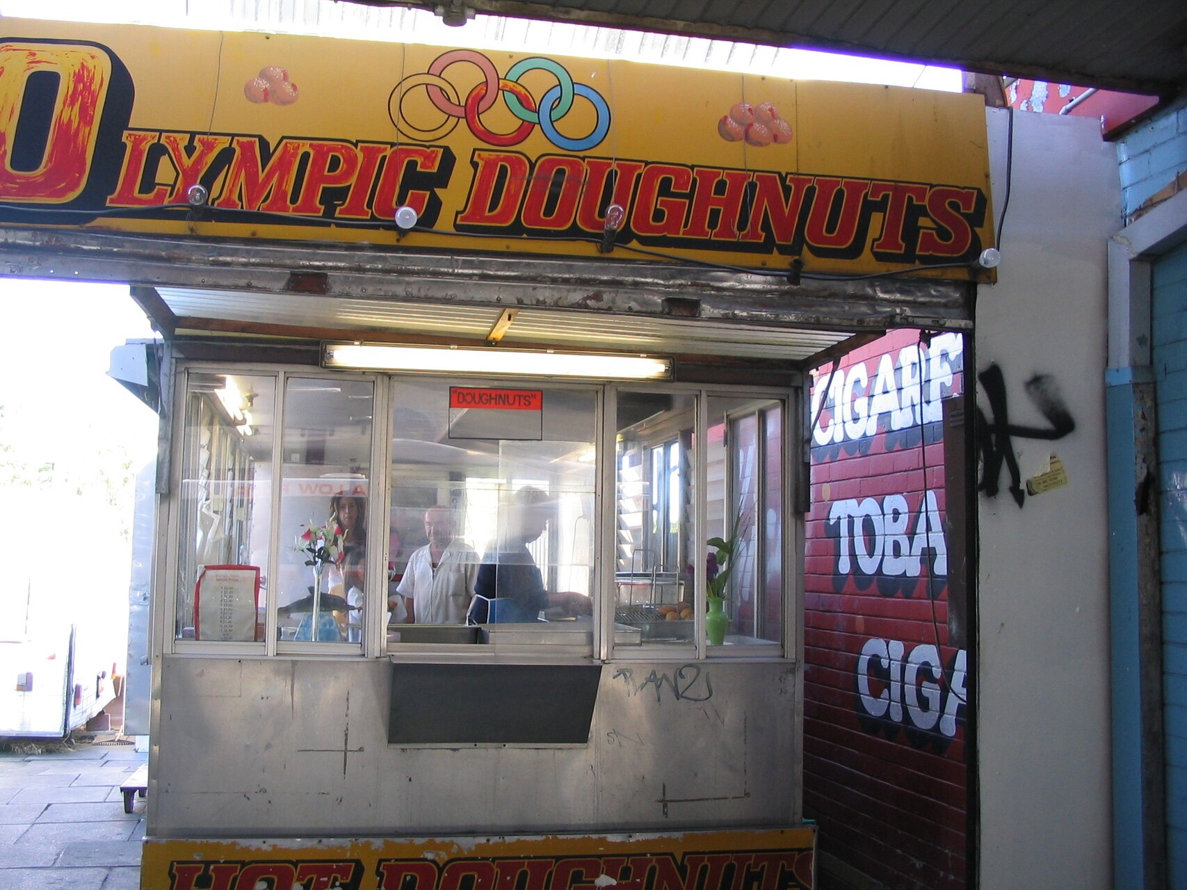 A photo of the old Olympic Doughnuts van in Footscray