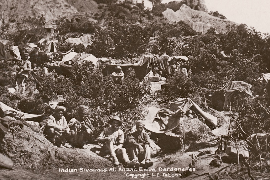 A World War I camp at Gallipoli