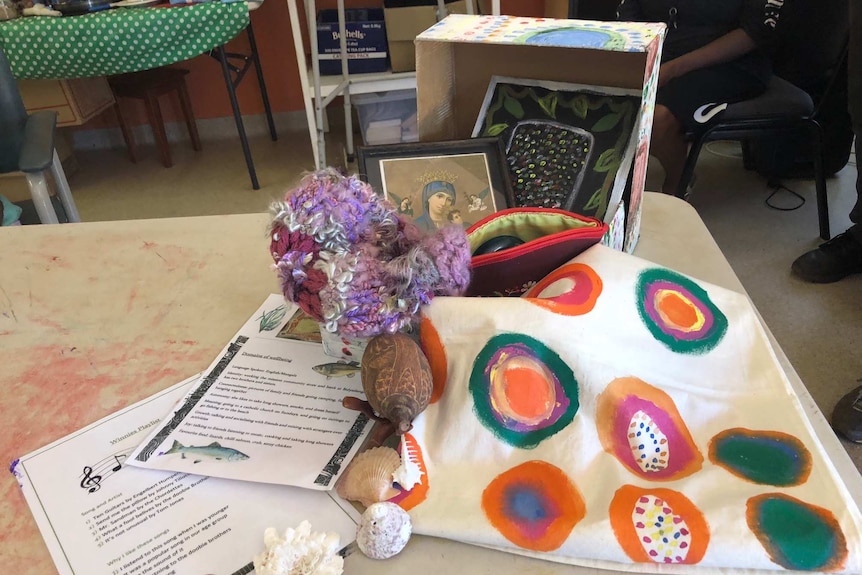 A care box assembled by Alzheimer’s WA.