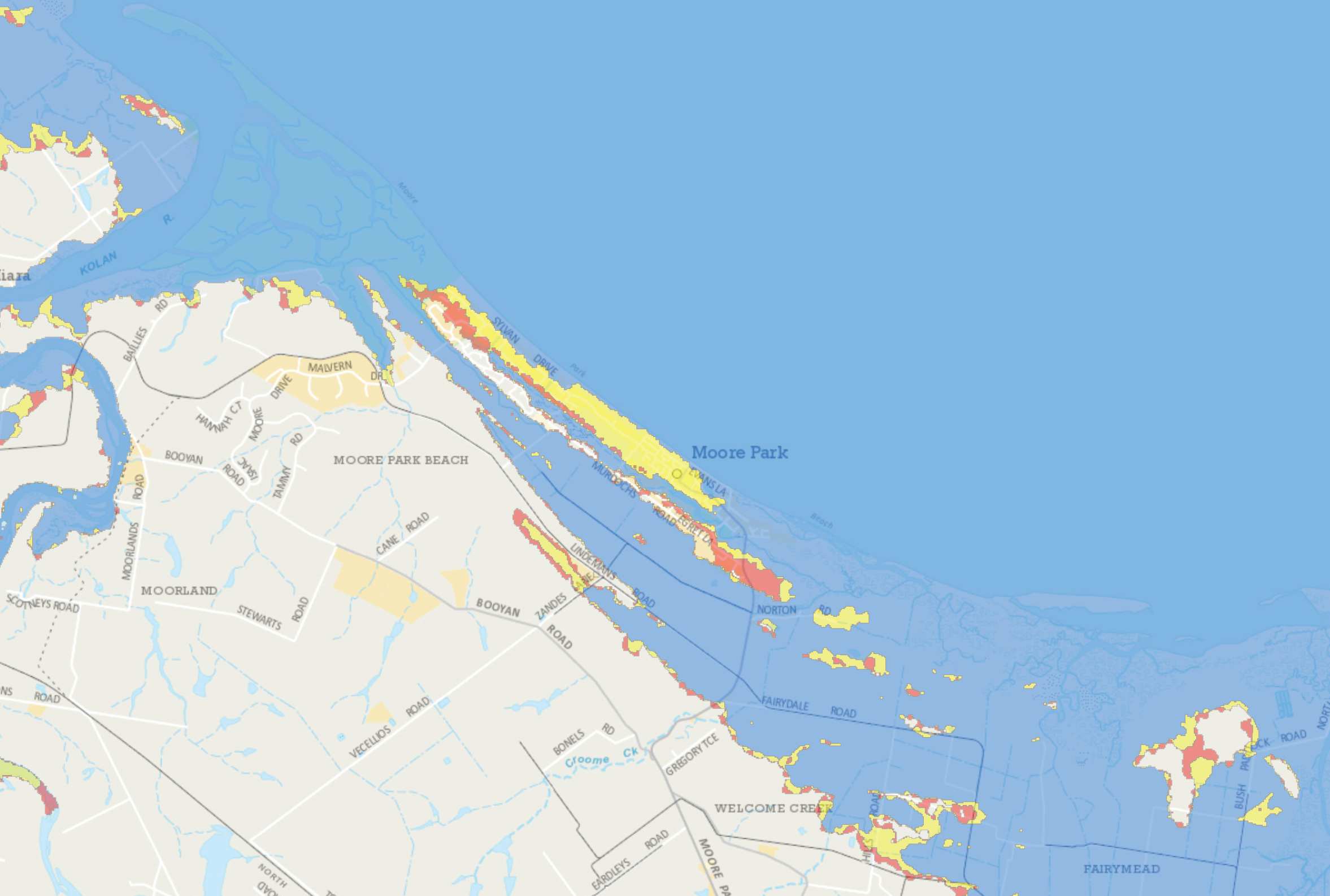 Moore Park Beach Map Queensland Tsunami Modelling Shows How Coastal Communities Will Be Impacted  - Abc News (Australian Broadcasting Corporation)