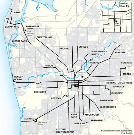 Glenelg Tram Route Map Curious Adelaide: Why Was Adelaide's Tram Network Ripped Up In The 1950S? -  Curious Adelaide - Abc News (Australian Broadcasting Corporation)