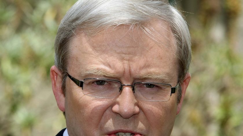 Kevin Rudd is pressuring the Senate to pass the Budget without major changes.