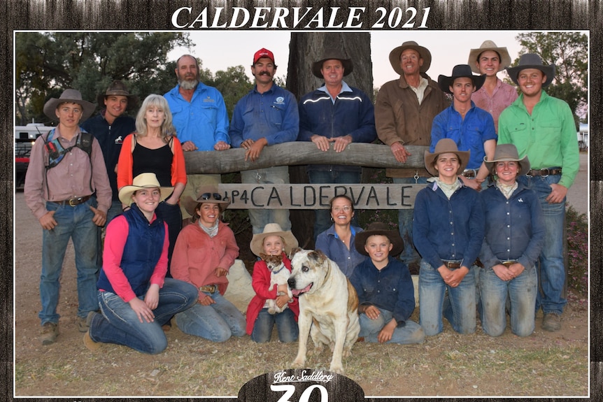 Photo of staff working at property in western Queensland.