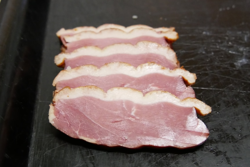 Slices of duck ham