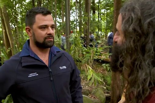 NSW TAFE teacher Andrew Digiglio surrounded by lush trees at Ryde campus illustrating our Gardening Australia episode recap.