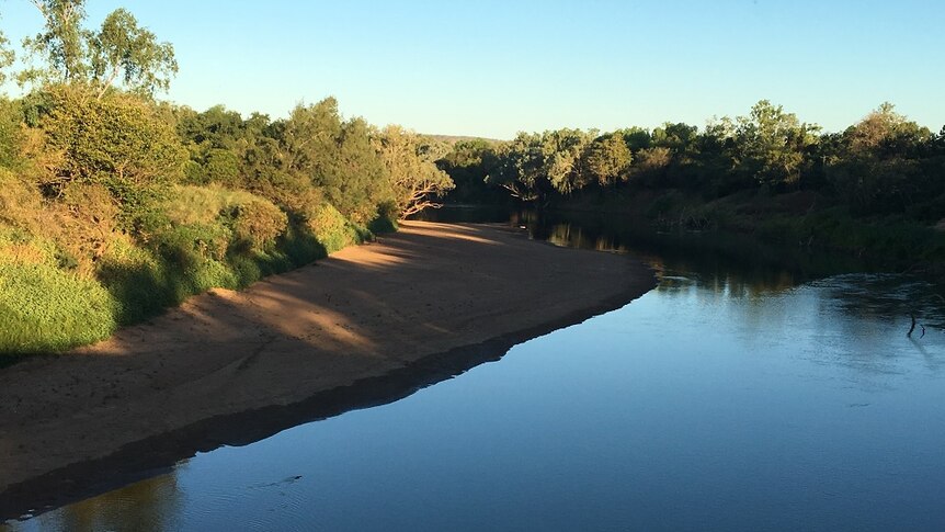 The Daly River in shadow