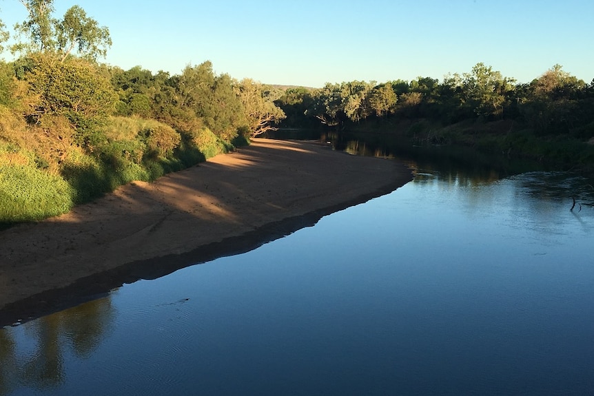 The Daly River in shadow