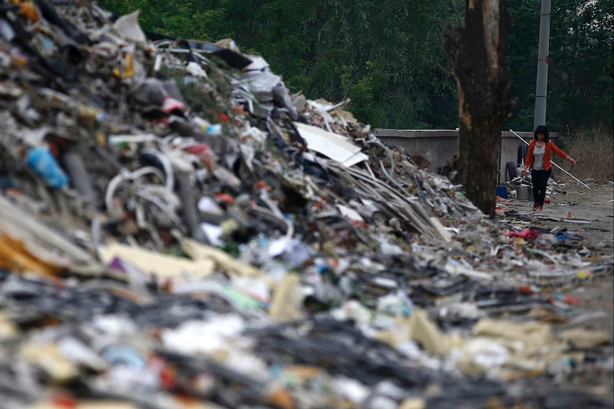 Recycling dump in Beijing
