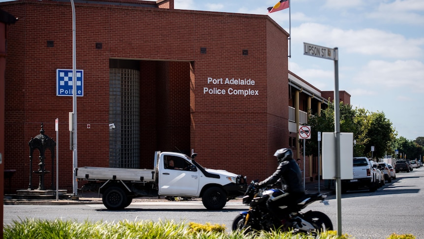 The exterior of the Port Adelaide Police Station.