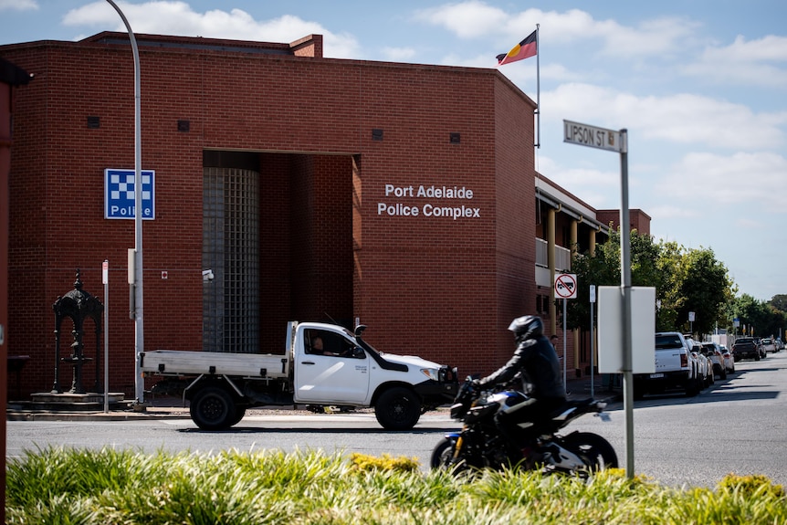 The exterior of the Port Adelaide Police Station.