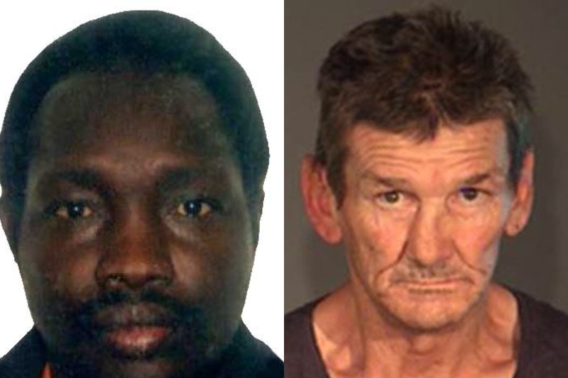 The faces of two missing people - a middle-aged black male, and an older white male.