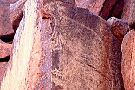 Ancient rock carvings in the Pilbara