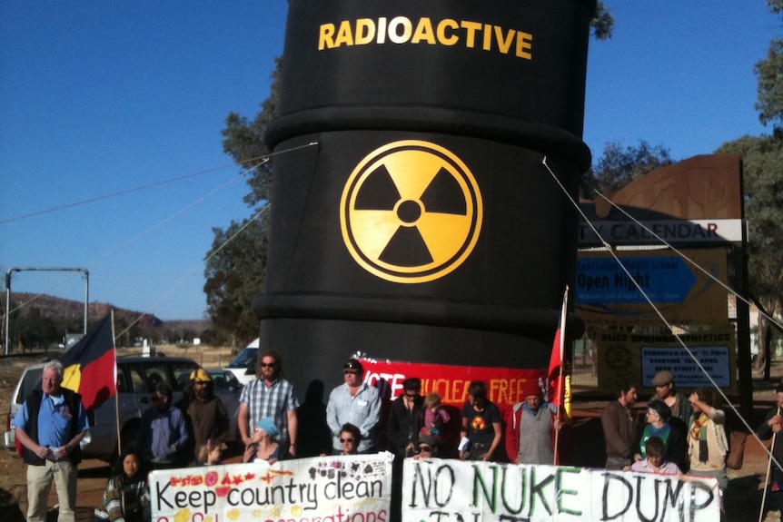 Protest focuses on nuclear waste and uranium mining