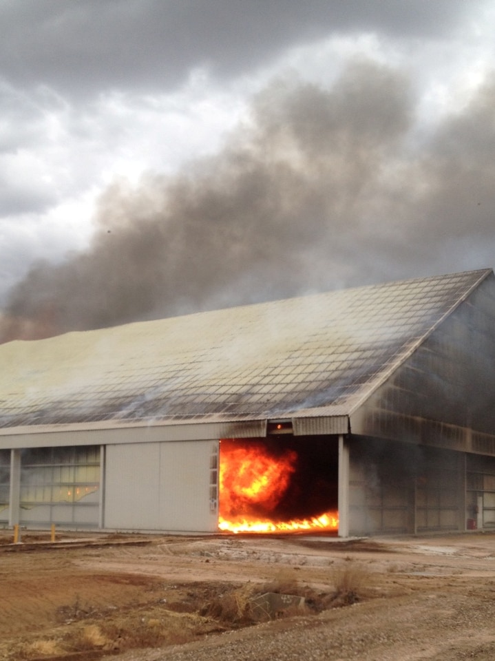 Fire in Southern Cotton's seed shed at Whitton