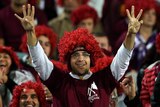 A Maroons fans shows his support before game two of the ARL State of Origin