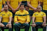 Possible combination ... Quade Cooper (L), Robbie Deans (C) and Will Genia during the 2011 World Cup