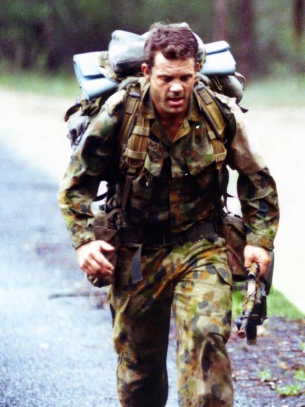 Labor political candidate Luke Gosling during his army days