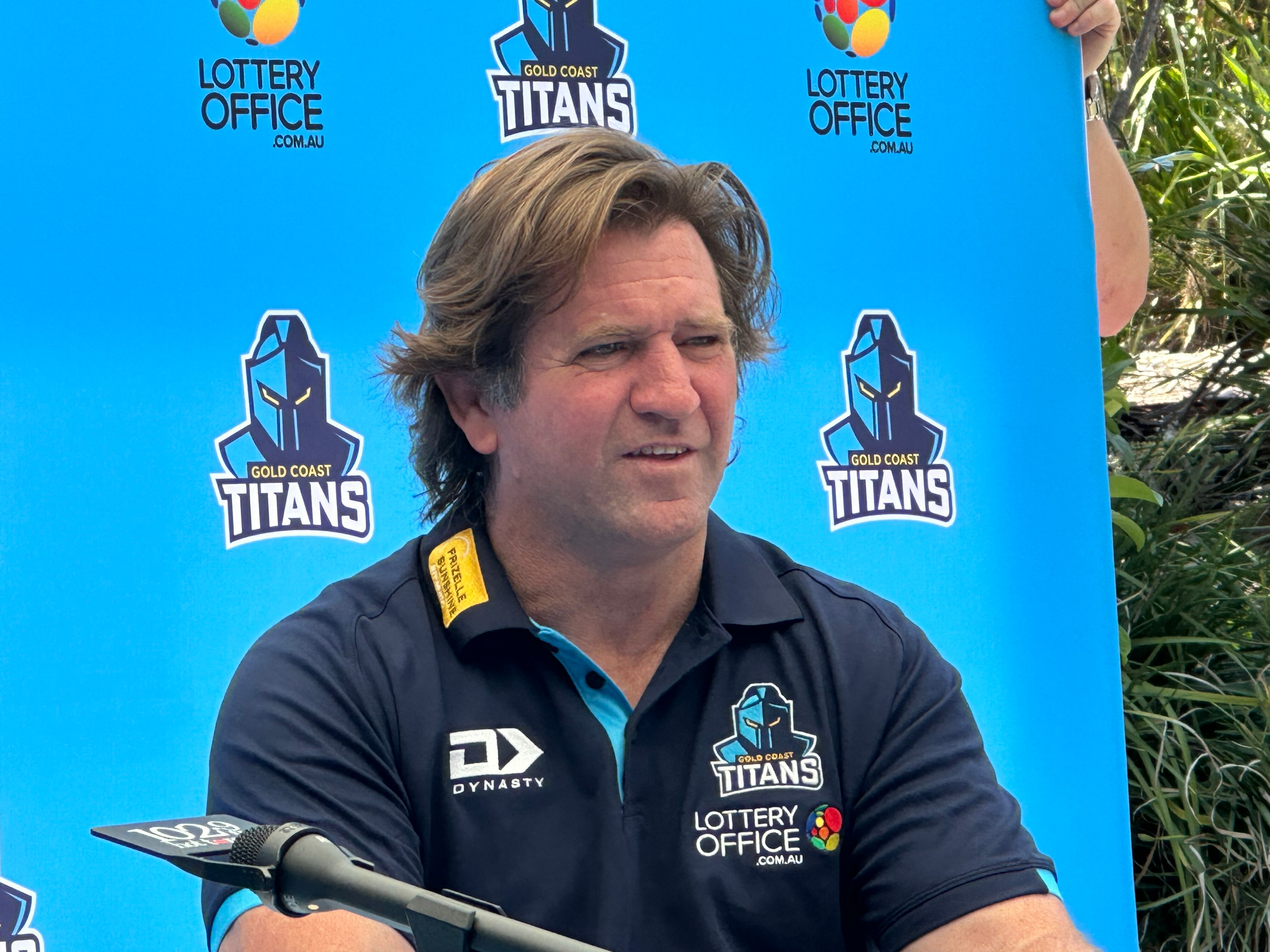 Des Hasler at the Gold Coast Titan's HQ today.
