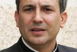 Headshot of Spanish priest Lucio Angel Vallejo Balda speaking.