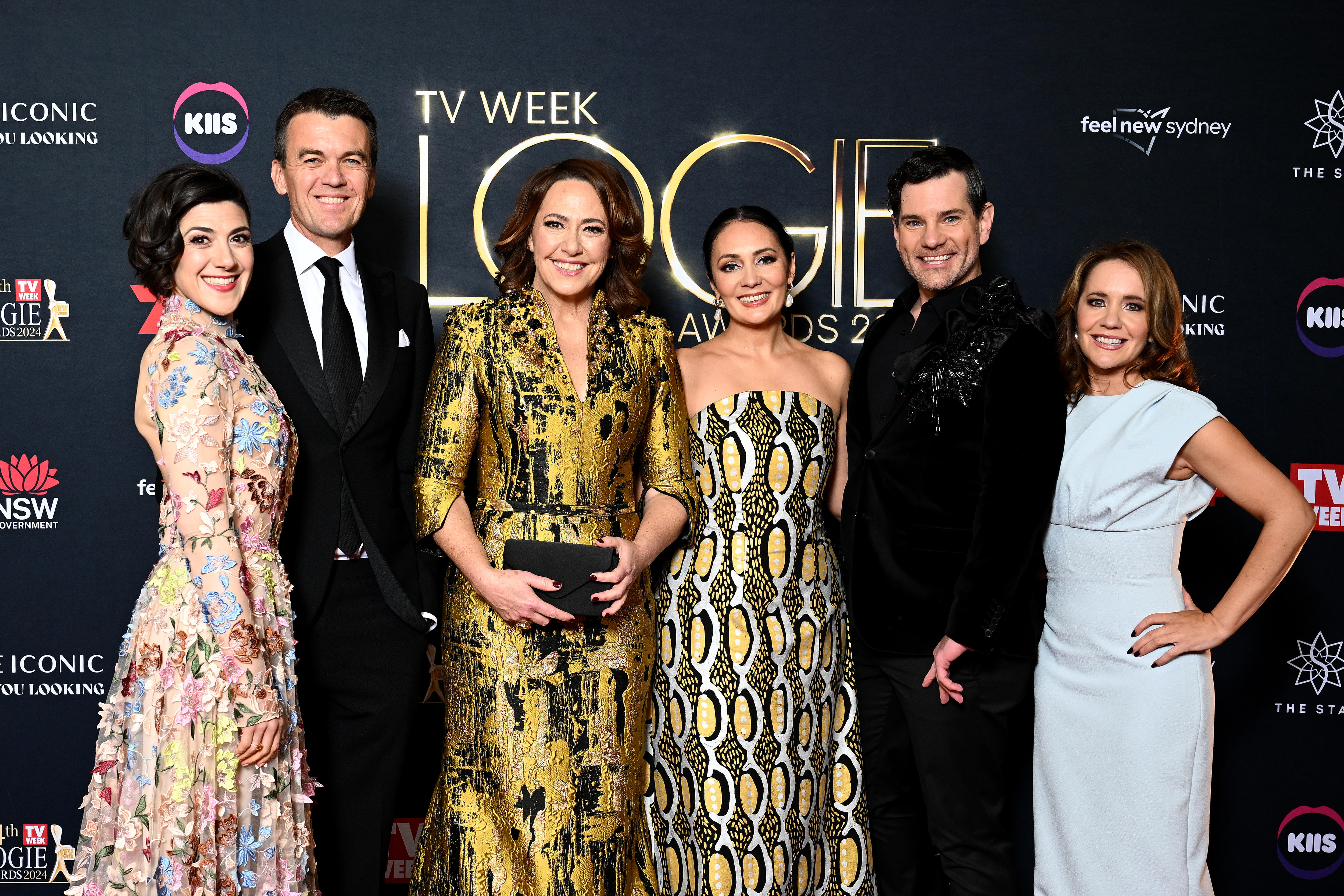 The ABC News Breakfast team poses for a photograph