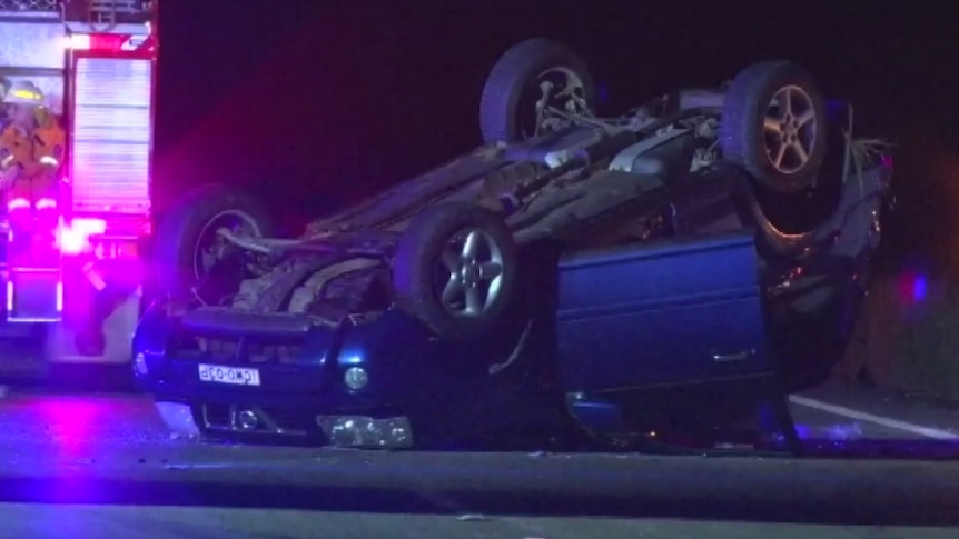 Crash on the M1 Pacific Motorway at Freeman's Waterhole