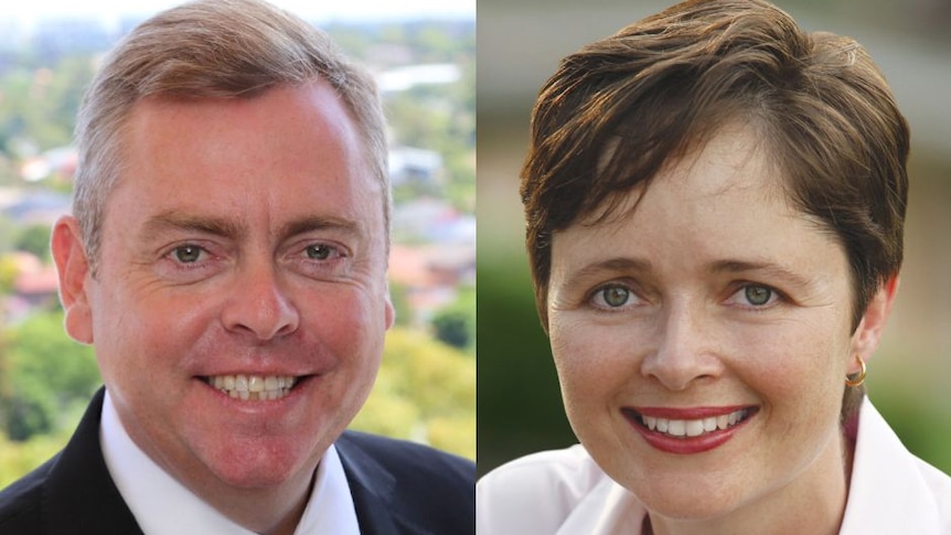 Formal headshots of two MPs, a grey-haired man on the left and a brunette woman on the right.