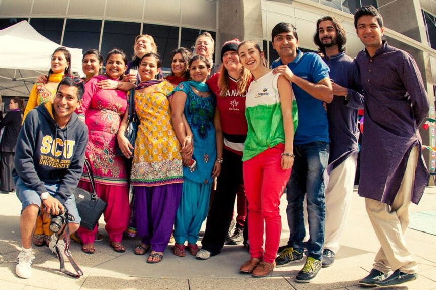 Students from a number of countries on SCU International campus