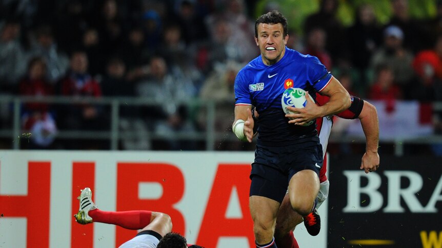 Bench role ... Damien Traille during the pool match against Canada (Mike Hewitt: Getty Images)