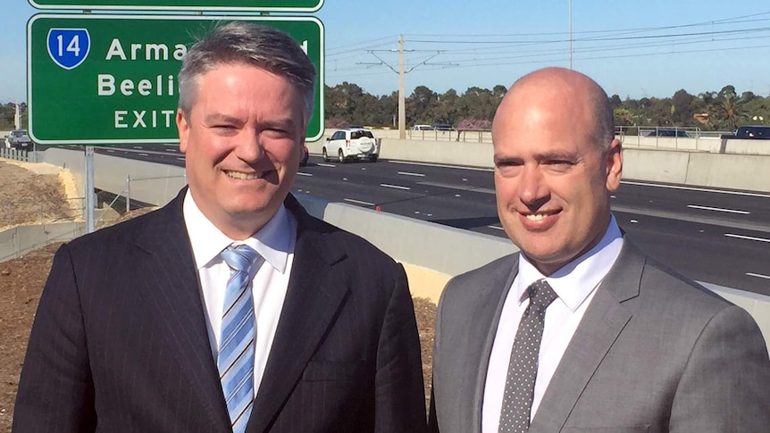 Dean Nalder and Mathias Cormann