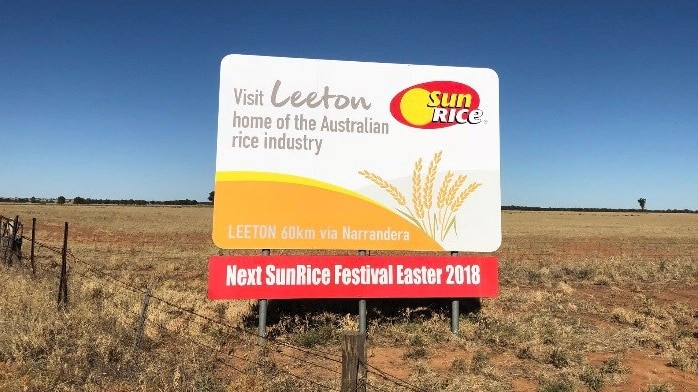 SunRice sign