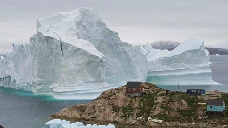 A view of an Iceberg, near the village Innarsuit.
