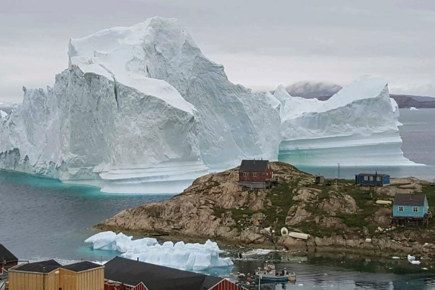 A view of an Iceberg, near the village Innarsuit.