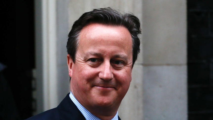Britain's Prime Minister David Cameron leaves Number 10 Downing Street.
