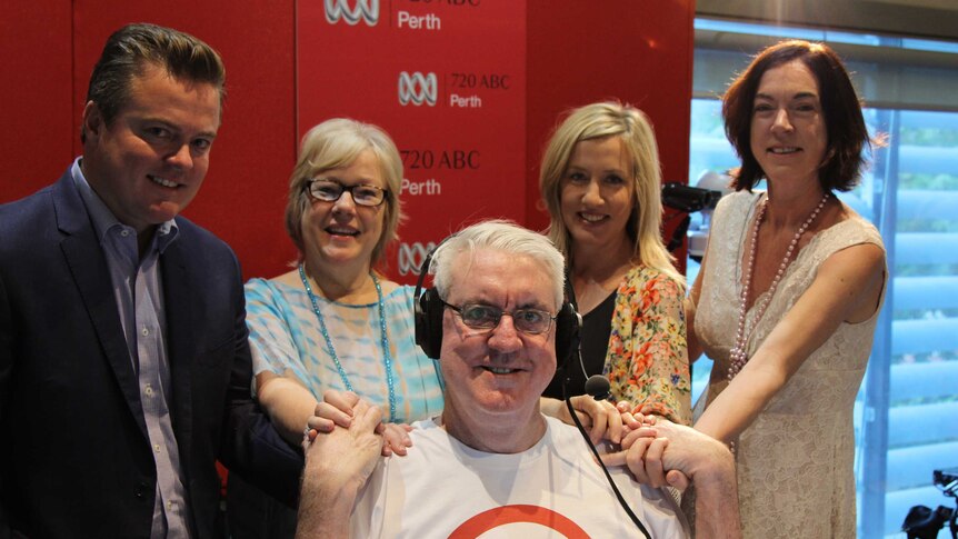 Eoin Cameron with his son Ryan, wife Wendy and daughters Jacinta and Jane on March 11, 2016.