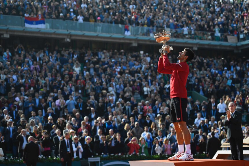 Novak Djokovic lifts French Open trophy
