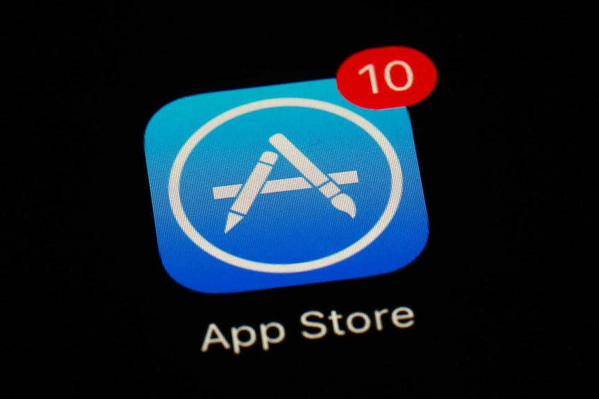 App store icon on an iPhone