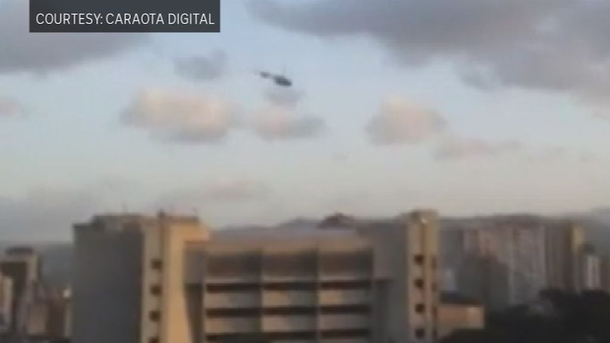 Grenades were launched at Venezuela's Supreme Court in downtown Caracas from a helicopter.