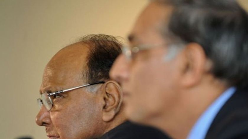 ICC president Sharad Pawar (L) says he will not 'tolerate any nonsense of corruption'.