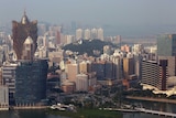 Casinos are seen in a general view of Macau.