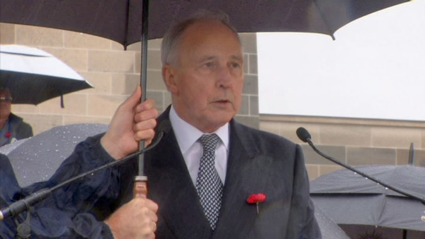 Paul Keating delivers address marking 20 years since unknown soldier eulogy