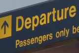 Generic shot of departure gates