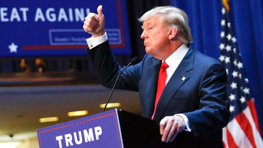 Real estate mogul Donald Trump announces his bid for the US presidency during an event at the Trump Tower in New York City on June 16, 2015.