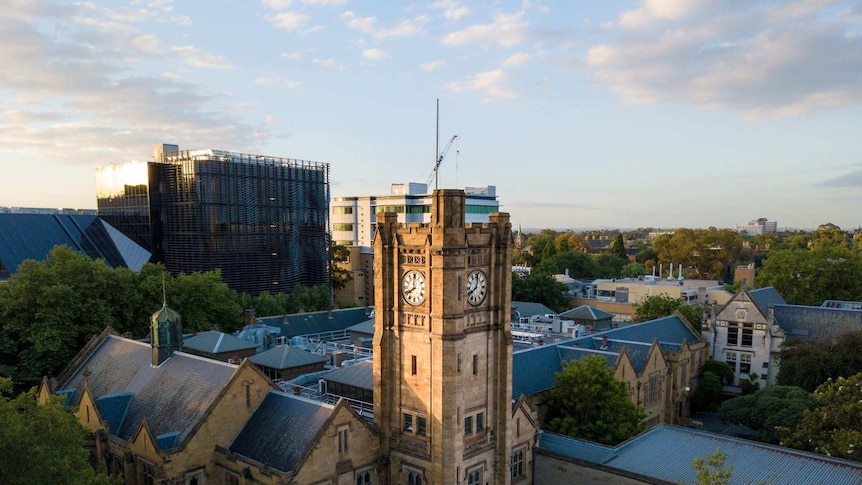 Old buildings at the University of Melbourne's main campus.