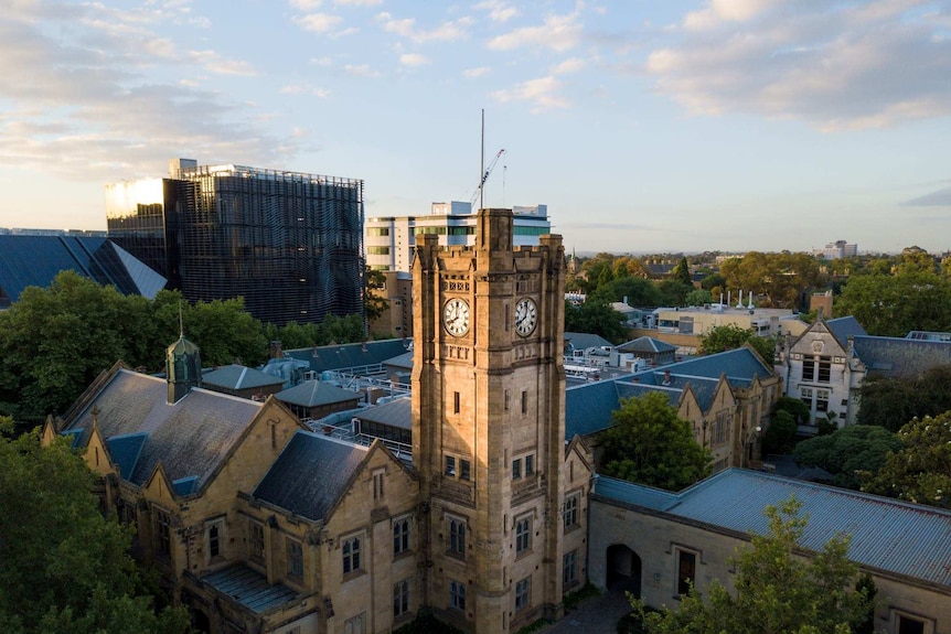 Old buildings at the University of Melbourne's main campus.