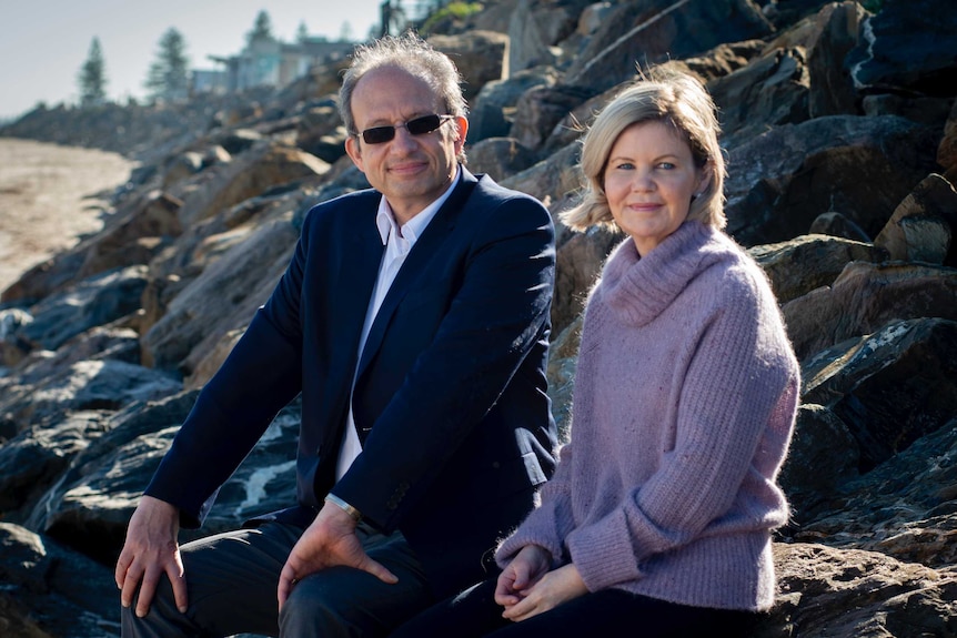 Sitting on Somerton Beach