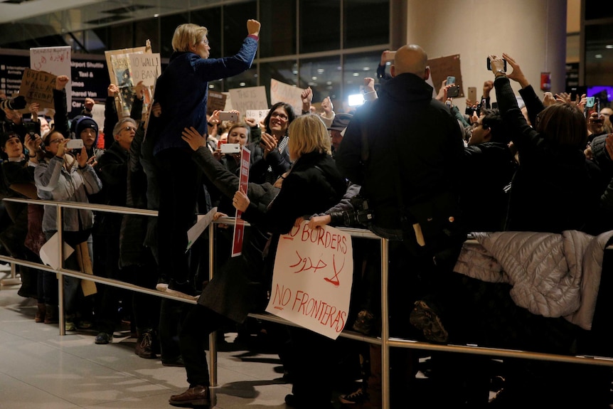 Protesters gather in Boston