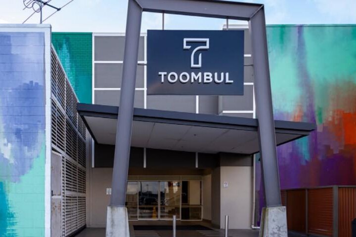 The entry to Toombul Shopping Centre.