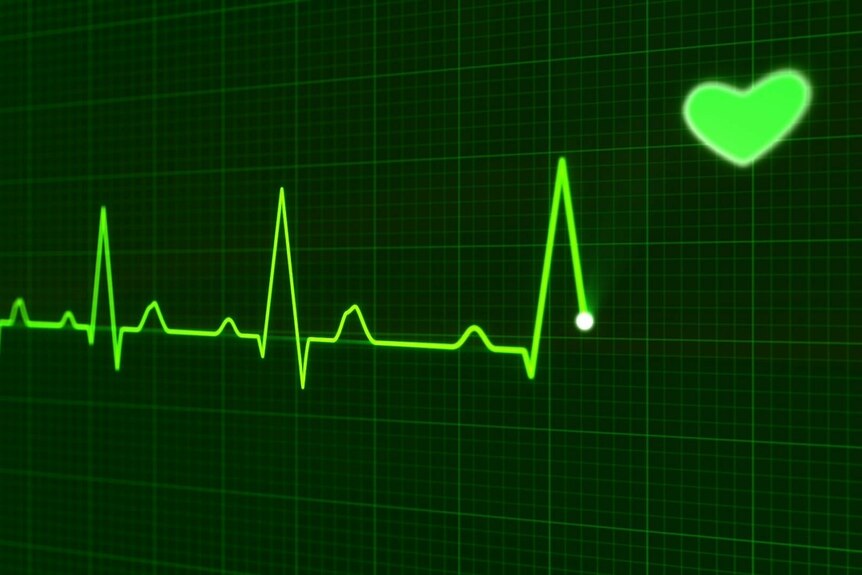Lines on a heart monitor