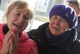 Relatives at Pulkovo airport waiting for news of loved ones after Russian plane crash